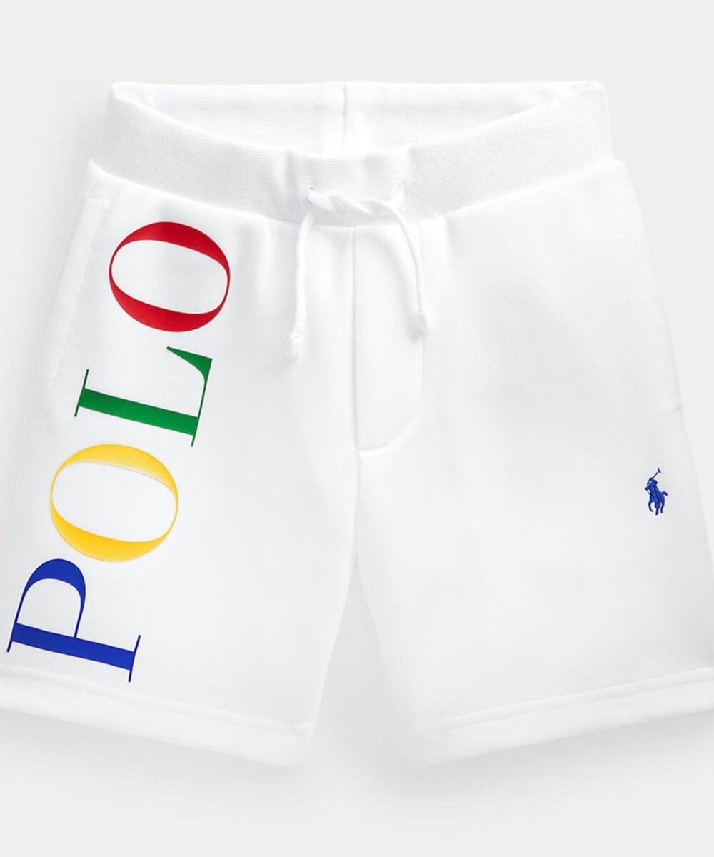 Polo Ralph Lauren Boys M 10-12 Graphic Logo Pony Double-Knit Shorts Preppy